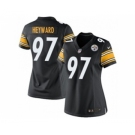 nike women nfl jerseys pittsburgh steelers #97 heyward black[nike]