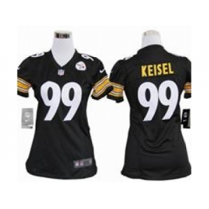 nike women nfl jerseys pittsburgh steelers #99 keisel black[nike]