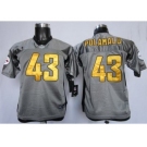 Nike Youth Nfl Jerseys Pittsburgh Steelers #43 Troy Polamalu Grey [Nike Shadow]