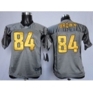 Nike Youth Nfl Jerseys Pittsburgh Steelers #84 Antonio Brown Grey [Nike Shadow]