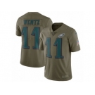 Youth Nike Philadelphia Eagles #11 Carson Wentz Limited Olive 2017 Salute to Service NFL Jersey