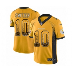 Youth Nike Pittsburgh Steelers #10 Ryan Switzer Limited Gold Rush Drift Fashion NFL Jersey