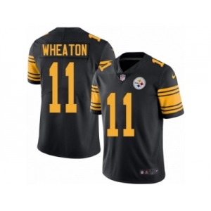 Youth Nike Pittsburgh Steelers #11 Markus Wheaton Limited Black Rush NFL Jersey