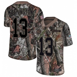 Youth Nike Pittsburgh Steelers #13 James Washington Camo Rush Realtree Limited NFL Jersey