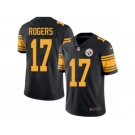 Youth Nike Pittsburgh Steelers #17 Eli Rogers Limited Black Rush NFL Jersey