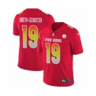 Youth Nike Pittsburgh Steelers #19 JuJu Smith-Schuster Limited Red AFC 2019 Pro Bowl NFL Jersey