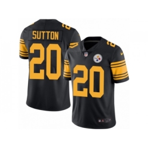 Youth Nike Pittsburgh Steelers #20 Cameron Sutton Limited Black Rush NFL Jersey