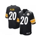 Youth Nike Pittsburgh Steelers #20 Will Allen Black jerseys