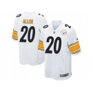 Youth Nike Pittsburgh Steelers #20 Will Allen white jerseys