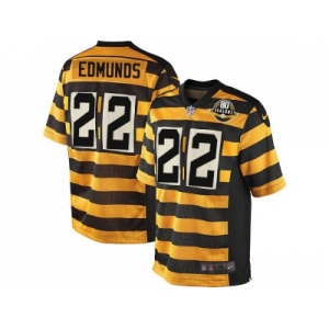 Youth Nike Pittsburgh Steelers #22 Terrell Edmunds Black Yellow Alternate Stitched NFL Elite Jersey