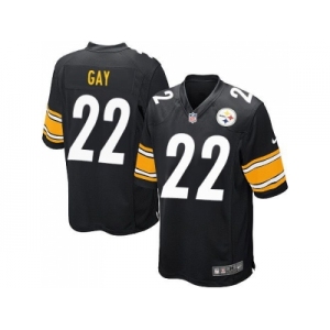 Youth Nike Pittsburgh Steelers #22 William Gay Black jerseys