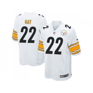 Youth Nike Pittsburgh Steelers #22 William Gay white jerseys