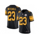 Youth Nike Pittsburgh Steelers #23 Mike Mitchell Limited Black Rush NFL Jersey