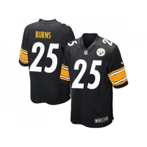 Youth Nike Pittsburgh Steelers #25 Artie Burns Black Team Color Stitched NFL Elite Jersey