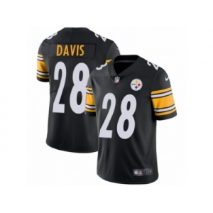 Youth Nike Pittsburgh Steelers #28 Sean Davis Vapor Untouchable Limited Black Team Color NFL Jersey