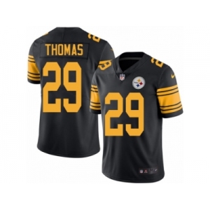 Youth Nike Pittsburgh Steelers #29 Shamarko Thomas Limited Black Rush NFL Jersey