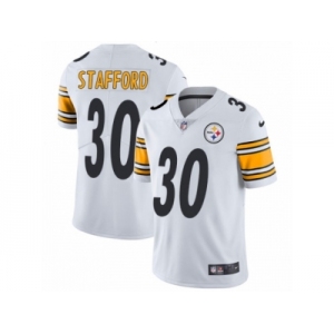 Youth Nike Pittsburgh Steelers #30 Daimion Stafford White Vapor Untouchable Limited Player NFL Jersey