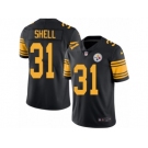 Youth Nike Pittsburgh Steelers #31 Donnie Shell Limited Black Rush NFL Jersey