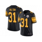 Youth Nike Pittsburgh Steelers #31 Mike Hilton Limited Black Rush Vapor Untouchable NFL Jersey