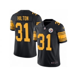 Youth Nike Pittsburgh Steelers #31 Mike Hilton Limited Black Rush Vapor Untouchable NFL Jersey