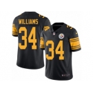 Youth Nike Pittsburgh Steelers #34 DeAngelo Williams Limited Black Rush NFL Jersey