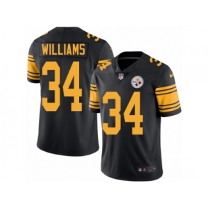 Youth Nike Pittsburgh Steelers #34 DeAngelo Williams Limited Black Rush NFL Jersey