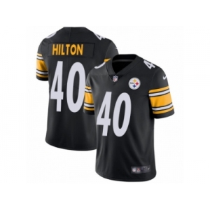 Youth Nike Pittsburgh Steelers #40 Mike Hilton Black Team Color Vapor Untouchable Limited Player NFL Jersey