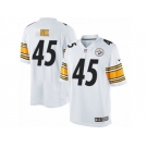 Youth Nike Pittsburgh Steelers #45 Roosevelt Nix Limited White NFL Jersey