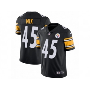 Youth Nike Pittsburgh Steelers #45 Roosevelt Nix Vapor Untouchable Limited Black Team Color NFL Jersey