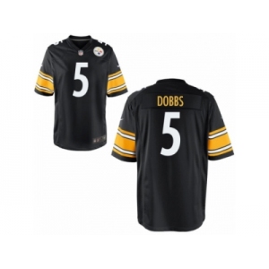 Youth Nike Pittsburgh Steelers #5 Joshua Dobbs Black Game Jerseys