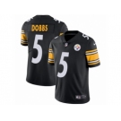 Youth Nike Pittsburgh Steelers #5 Joshua Dobbs Black Team Color Vapor Untouchable Limited Player NFL Jersey