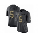 Youth Nike Pittsburgh Steelers #5 Joshua Dobbs Limited Black 2016 Salute to Service NFL Jersey