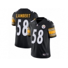 Youth Nike Pittsburgh Steelers #58 Jack Lambert Vapor Untouchable Limited Black Team Color NFL Jersey