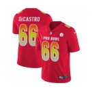 Youth Nike Pittsburgh Steelers #66 David DeCastro Limited Red AFC 2019 Pro Bowl NFL Jersey