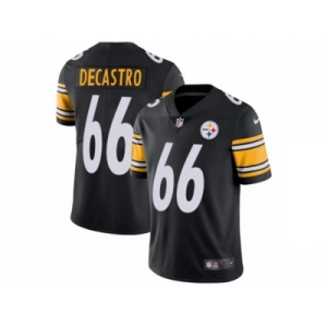 Youth Nike Pittsburgh Steelers #66 David DeCastro Vapor Untouchable Limited Black Team Color NFL Jersey