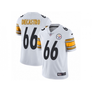 Youth Nike Pittsburgh Steelers #66 David DeCastro Vapor Untouchable Limited White NFL Jersey