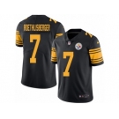 Youth Nike Pittsburgh Steelers #7 Ben Roethlisberger Limited Black Rush NFL Jersey