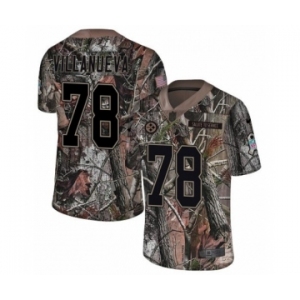 Youth Nike Pittsburgh Steelers #78 Alejandro Villanueva Camo Rush Realtree Limited NFL Jersey