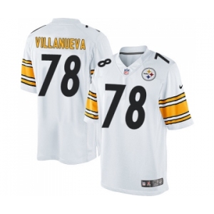 Youth Nike Pittsburgh Steelers #78 Alejandro Villanueva Elite White NFL Jersey