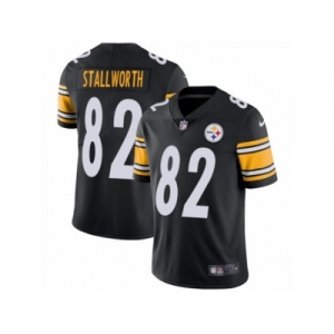 Youth Nike Pittsburgh Steelers #82 John Stallworth Vapor Untouchable Limited Black Team Color NFL Jersey