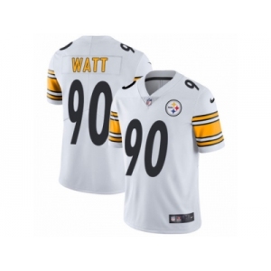 Youth Nike Pittsburgh Steelers #90 T. J. Watt Vapor Untouchable Limited White NFL Jersey