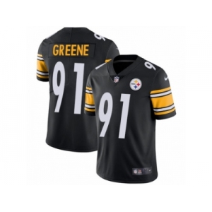 Youth Nike Pittsburgh Steelers #91 Kevin Greene Vapor Untouchable Limited Black Team Color NFL Jersey