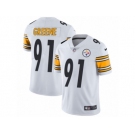 Youth Nike Pittsburgh Steelers #91 Kevin Greene Vapor Untouchable Limited White NFL Jersey