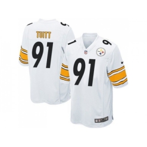 Youth Nike Pittsburgh Steelers #91 Stephon Tuitt white jerseys