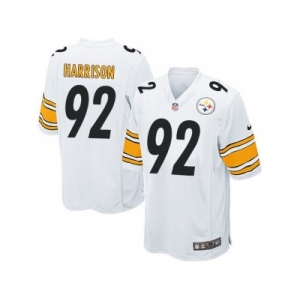 Youth Nike Pittsburgh Steelers #92 James Harrison White jerseys