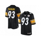 Youth Nike Pittsburgh Steelers #93 Dan McCullers Limited Black Team Color NFL Jersey