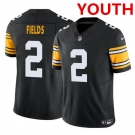 Youth Pittsburgh Steelers #2 Justin Fields Black F.U.S.E. Vapor Untouchable Limited Football Stitched Jersey