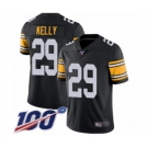 Youth Pittsburgh Steelers #29 Kam Kelly Black Alternate Vapor Untouchable Limited Player 100th Season Football Jersey