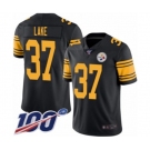 Youth Pittsburgh Steelers #37 Carnell Lake Limited Black Rush Vapor Untouchable 100th Season Football Jersey