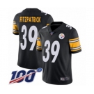 Youth Pittsburgh Steelers #39 Minkah Fitzpatrick Black Team Color Vapor Untouchable Limited Player 100th Season Football Jersey